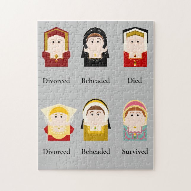 Quebra-cabeça Seis mulheres, Tudor (Vertical)