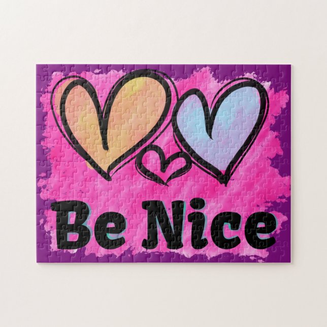 Quebra-cabeça Seja Belo Coração de Água (Horizontal)