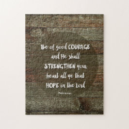 Quebra-cabeça Seja corajoso - Salmo 31:24