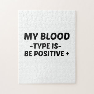 QUEBRA-CABEÇA SEJA POSITIVO NO MEU TIPO DE SANGUE