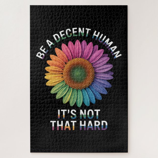 Quebra-cabeça Seja um Humano Decente Não É Tão Difícil (Vertical)