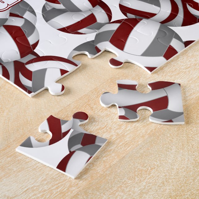 Quebra-cabeça seleção de vôlei de cinzas de marrom (Lateral)