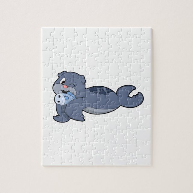 Quebra-cabeça Selo com peixe (3).PNG (Vertical)