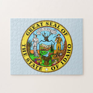 Quebra-cabeça Selo do Estado de Idaho.