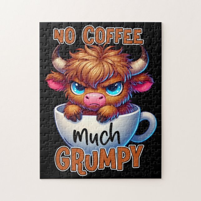 Quebra-cabeça Sem Café Muito Mal-Humorado  (Vertical)