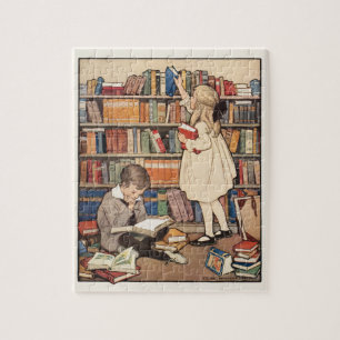 Quebra-cabeça Semana do Livro Infantil por Jessie Willcox Smith