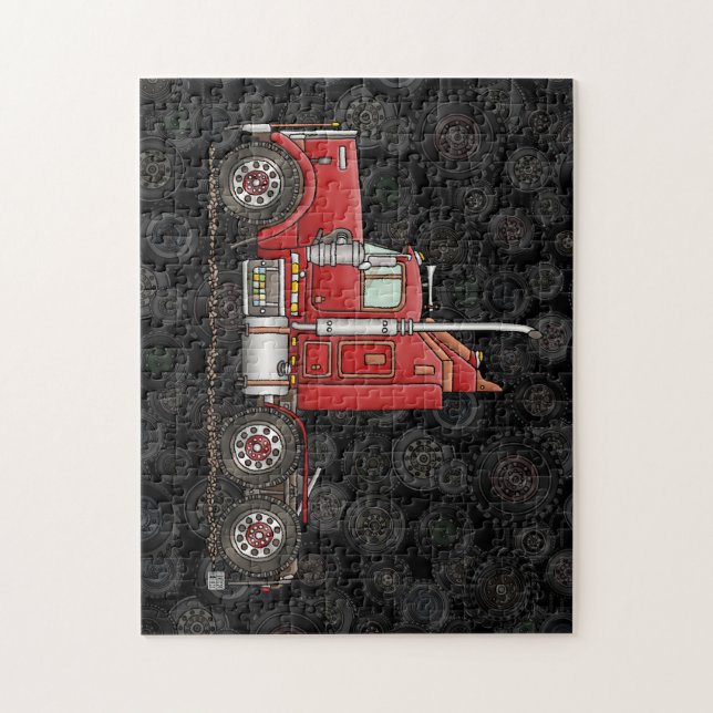 Quebra-cabeça Semi-Táxi bonito (Vertical)