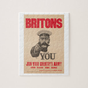 Quebra-cabeça Senhor Kitchener Querer Você WWI Propaganda de