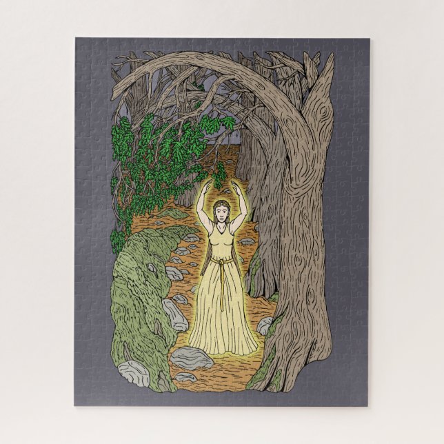 Quebra-cabeça Senhora Arcanja (Fada Senhora nos Bosques) (Vertical)