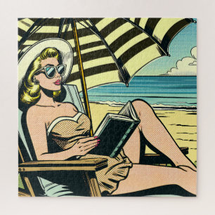 Quebra-cabeça Senhora da Pop na praia