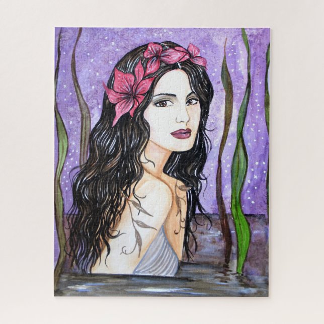 Quebra-cabeça Senhora do Lago Fairy Tale Painting (Vertical)