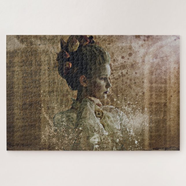 Quebra-cabeça Senhora Fantasma Vitoriana em Espera (Horizontal)