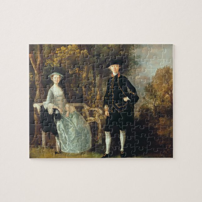 Quebra-cabeça Senhora Lloyd e seu filho de Thomas Gainsborough (Horizontal)