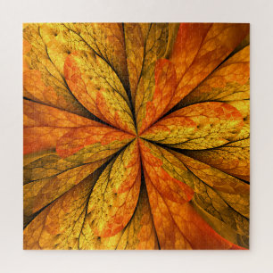 Quebra-cabeça Sensação de outono, Flor Fractal Abstrato moderna