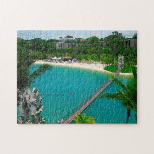 Quebra-cabeça Sentosa Beach Singapura.