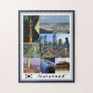 Quebra-cabeça Seoul - South Korea - Mosaic -