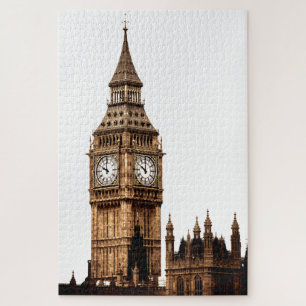 Quebra-cabeça Sepia Big Ben Tower Viagem Art