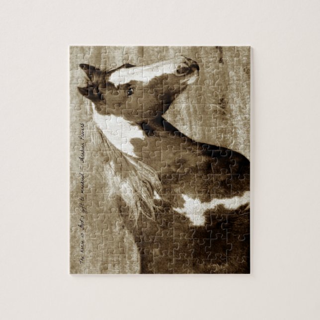 Quebra-cabeça Sepia Flashy com Cotação (Vertical)