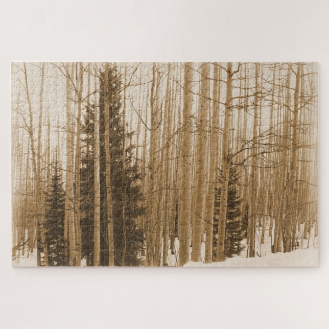 Quebra-cabeça Sepia Forest Maze - 20x30 - 1014 peças (Horizontal)