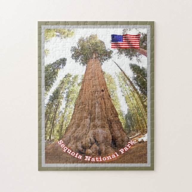 Quebra-cabeça Sequoia - General Sherman Tree - Estados Unidos - (Vertical)