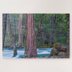 Quebra-cabeça Sequoias & Rio Merced Parque Nacional de Yosemite,
