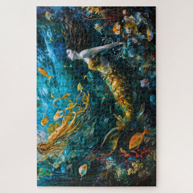 Quebra-cabeça “Seraphina” – Sereia Mística e Bela (Vertical)