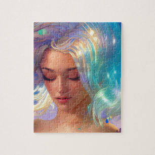 Quebra-cabeça Sereia com Cabelo Shimmering