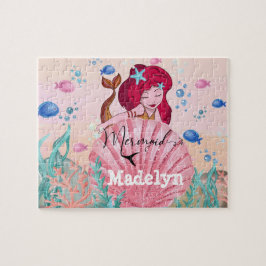 Quebra-cabeça 🧜 ‍ ♀️ Sereia Com O Nome Personalizado Do Mar 