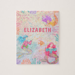 Quebra-cabeça Sereia Mágica Sob As Crianças Do Mar