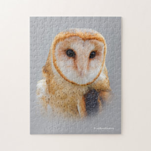 Quebra-cabeça Serene Barn Owl