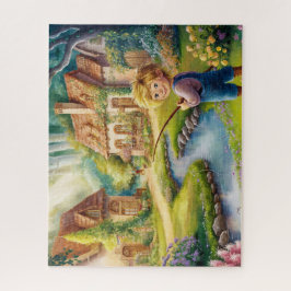 Quebra-cabeça Serenidade na pintura da vila