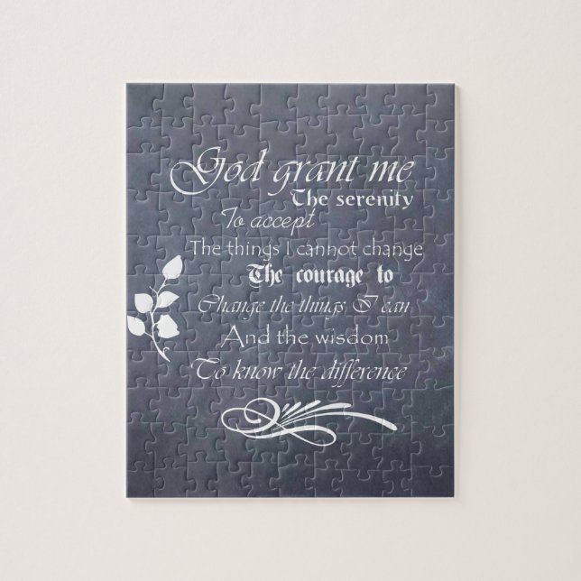 Quebra-cabeça Serenity Prayer Chalkboard Gifts - tenda de colhei (Vertical)