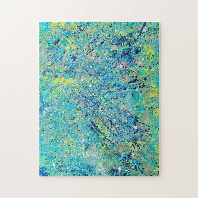 Quebra-cabeça Série Harmoni Nº 1 – Arte Abstrata de Ressonância (Vertical)