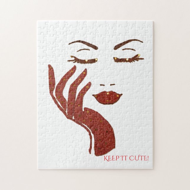 QUEBRA-CABEÇA SÉRIE KEEP IT CUTE -VERMELHO (Vertical)