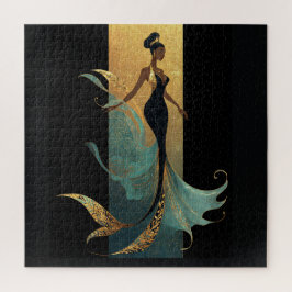 Quebra-cabeça SÉRIE MERMAID NOIR #1 Cartão Postal