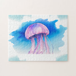 Quebra-cabeça - Série Watercolor: águas-vivas