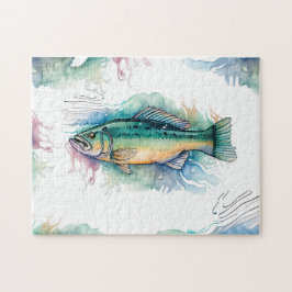 Quebra-cabeça - Série Watercolor: Bass
