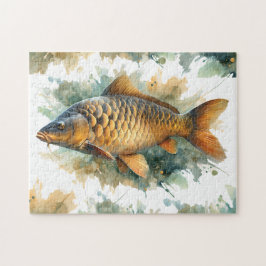 Quebra-cabeça - Série Watercolor: Carp