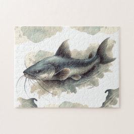 Quebra-cabeça - Série Watercolor: Peixe-gato