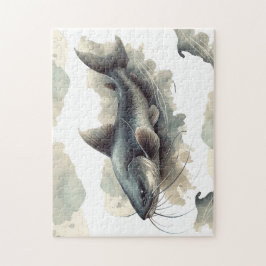 Quebra-cabeça - Série Watercolor: Peixe-gato