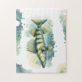 Quebra-cabeça Série Watercolor: Zander/Walleye