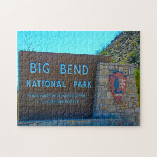 Quebra-cabeça Serra de Jigsaw Parque Nacional Big Bend Texas.