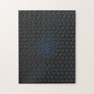 Quebra-cabeça Serra de vaivém azul do Hex