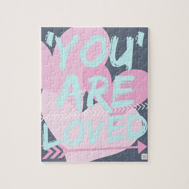 Quebra-cabeça Serra de vaivém inspirada da mensagem. Presente (Vertical)