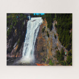 Quebra-cabeça Serra de vaivém Montmorrency River Falls Québec.