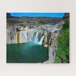 Quebra-cabeça Serra Teca das Cataratas de Água de Idaho.