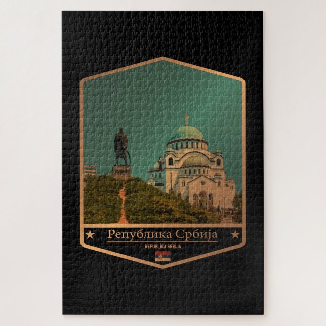 Quebra-cabeça Sérvia (Vertical)