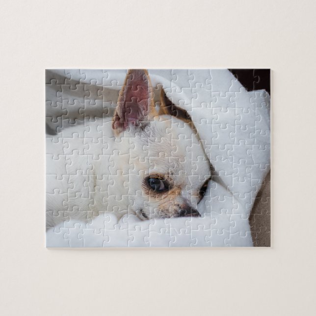 Quebra-cabeça Seu cachorrinho de estimação foto personalizada ch (Horizontal)