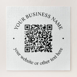 Quebra-cabeça Seu código QR carregado e texto circular editável
