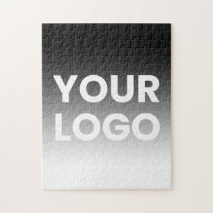 Quebra-cabeça Seu logotipo e moderno gradiente de cor editável